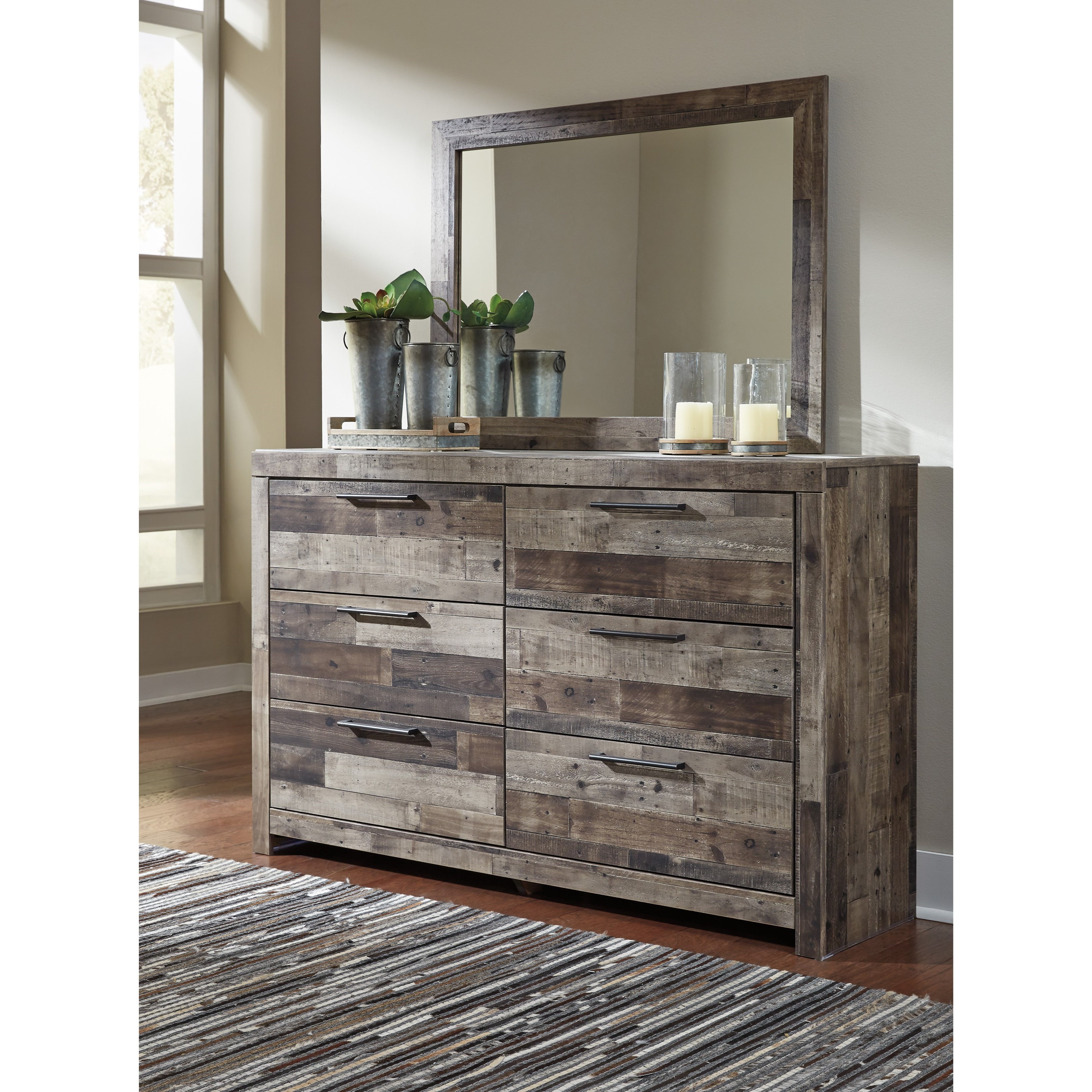 Ashley furniture rustic hot sale dresser